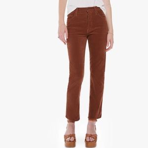 Mother Denim Corduroy raw hemp pants